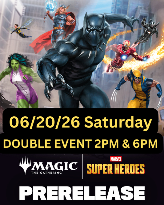 Marvel Superheroes Prerelease DOUBLE EVENT - 06/20/26 2PM & 6PM