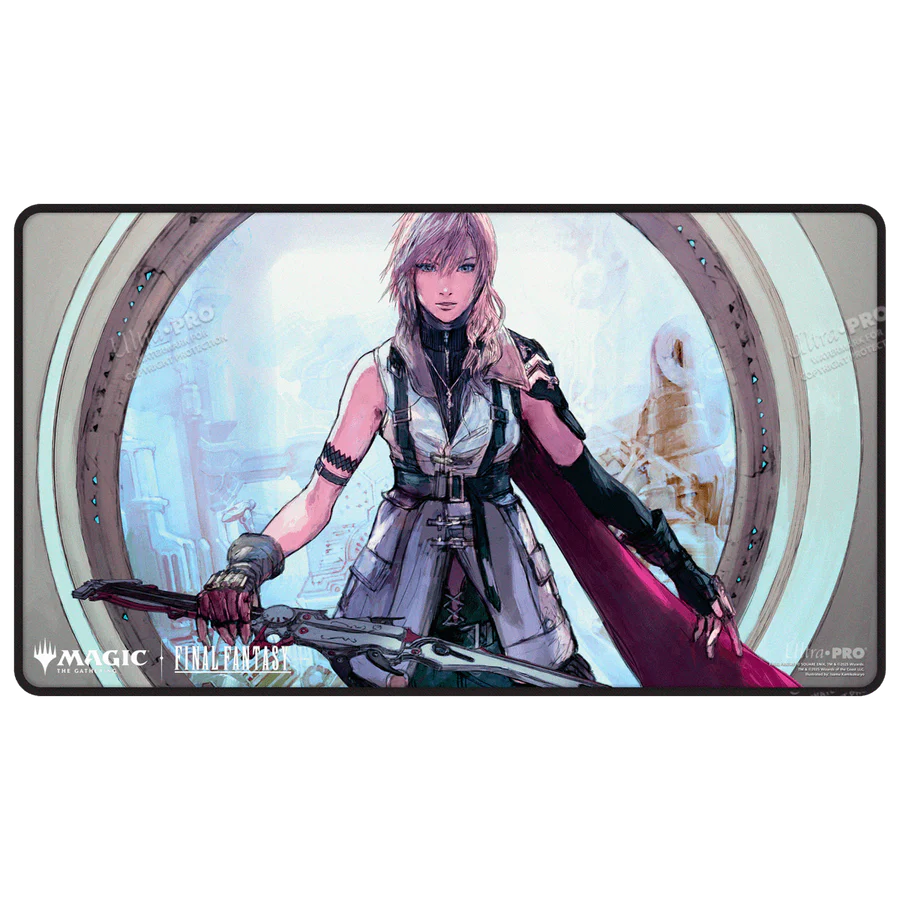FINAL FANTAS Lightning, Army of One Black Stitched Playmat