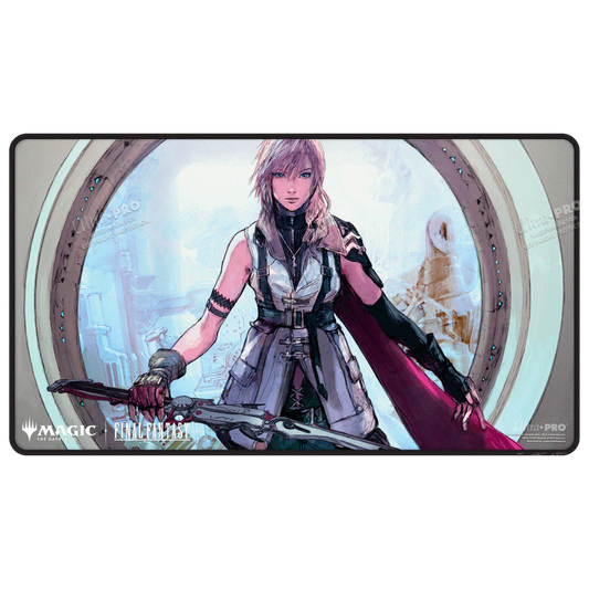 FINAL FANTAS Lightning, Army of One Black Stitched Playmat
